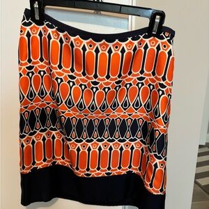 Banana Republic Blue Orange Geometric Skirt s 2